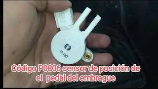 C&oacute;digo P0806 Sensor de posici&oacute;n del pedal del Clutch ( pedal del cloche) Chevrolet tracker