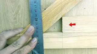 Terrifying tip for marking wood invisible tight corners &ndash;hand skill that many carpenters don't know.