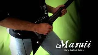 Masuii Guitars - Travel Mini V K.K. Downing inspired - Demo