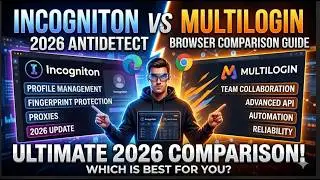 Incogniton vs Multilogin: 2026 Antidetect Browser Comparison Guide
