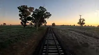 Sunrise on the Goat Track - Oaklands Line Cab View