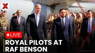 Prince William RAF LIVE : Prince William and Jordan's Crown Prince Visit RAF Base in UK |NewsX World