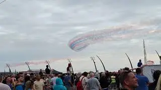 Towards the end of the Red Arrows display.  Sunday, August 10th 2025.