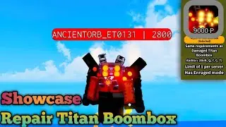 Roblox:Superbox Siege Defense: รีวิว Repair Titan Boombox