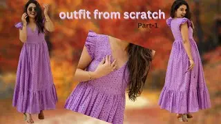 Trendy Hakoba dress కట్టింగ్ అండ్ స్టిచ్చింగ్ | Step-by-Tutorial | DIY dress