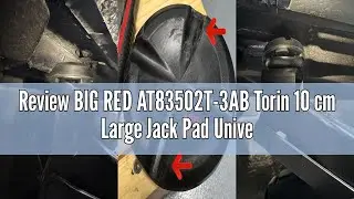 Review BIG RED AT83502T-3AB Torin 10 cm Large Jack Pad Universal Fit Cross Slotted Frame Rail Protec