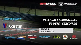 iRacing // RaceKraft V8 Vets Championship // Season 26 // Round 3 at Watkins Glen
