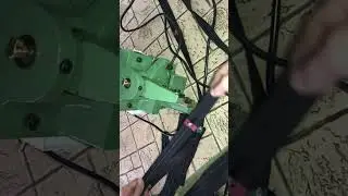 semi-auto straight cutting machine open end zipper #zippermachine