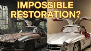 `ASMR RESTORATION: 1955 Mercedes 300SL Gullwing from GARAGE GRAVEYARD to $3M SHOW CAR (4K)`