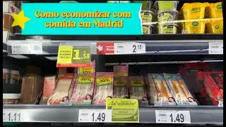 Como economizar com comida em Madrid: valores de supermercado.