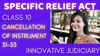 Cancellation of instruments , Specific relief Act #judiciary #sra#specificreliefact