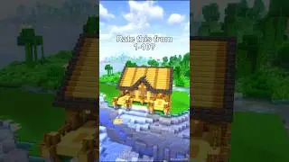 Minecraft: Survival House 🏡 Tutorial Time lapse build #youtubeshorts #shorts #minecraft