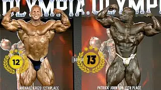 Michael Krizo (12th Place) VS Patrick Johnson (13th Place) Comparison at Mr. Olympia #michalkrizo