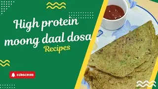 Moong daal dosaa,,Weight loose oily free recipe,,Height protein deit recipe !!