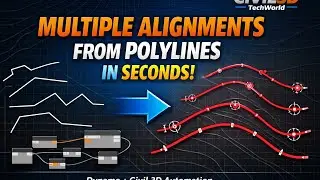 Civil 3D Dynamo: Create Multiple Alignments Automatically (Fastest Method) | Civil3D | Dynamo