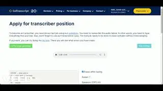 Best Transcription jobs in 2025. Complete Go Transcript test answers swahili part a and b