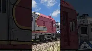 Santa Fe (ATSF) Doodle Bug rail diesel car at TrainTopia in Frisco, Texas, 2025