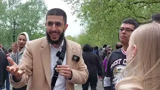 German Lady Accepts that Islam honours Women! Ali Dawah | Speakers Corner Sam Dawah