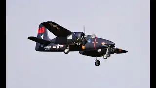 GRUMMAN F7F TIGERCAT RC WW2 NAVAL FIGHTER - ESM/YT INTERNATIONAL - TWIN TURNIGY 30cc PETROLS - 2021