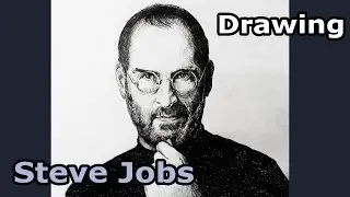 Drawing Steve Jobs  Ball pen