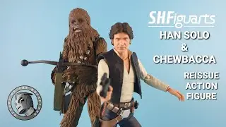 STAR WARS S.H FIGUARTS HAN SOLO CHEWBACCA REISSUE ACTION FIGURE REVIEW