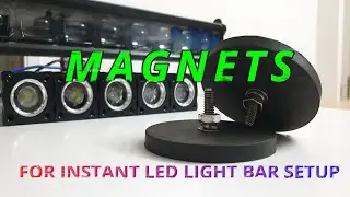 Magnetic Holder for Instant Led Light Bar Setup in Car Truck etc
