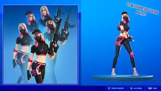 FORTNITE *ATHLEISURE ASSASSIN* SKIN SHOWCASE (BACKBLINGS AND EMOTES)