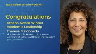 Athena Award for Academic Leadership with Professor Michele Barbato & VP Theresa Maldonado