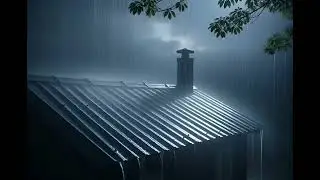 Heavy Rain on Metal Roof | ASMR Rain Sounds | 15 minutes Relaxing Storm Ambience