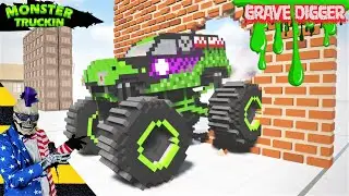 Monster Jam INSANE Crashes, Freestyle and High Speed Jumps #2 | BeamNG Drive | Teardown
