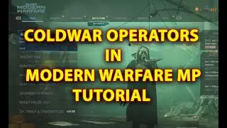 COLDWAR OPERATORS IN MODERN WARFARE GLITCH TUTORIAL. HOW TO GET GHOST FACE IN MODERN WARFARE 2019 MP