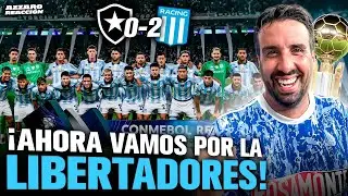 AZZARO REACCI&Oacute;N - LOS MEJORES DE AM&Eacute;RICA - RACING CAMPE&Oacute;N DE LA RECOPA: LE GAN&Oacute; 2-0 A BOTAFOGO