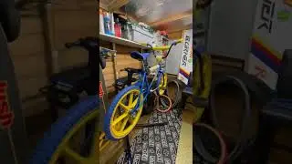 Old school BMX 1984 Raleigh Mag Burner restoration almost complete.