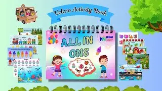 All in one velcro Activity Book for kids. For more details Contact -9629611466