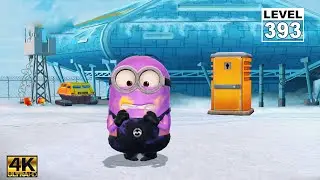 Minion Rush Disguised Minion jump obstacles 160 times at The Arctic Base | Lv393 Ep243 | UHD 4K