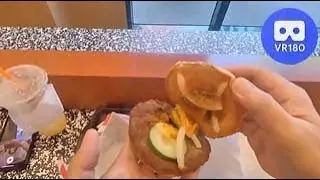 Satay Burger @McDonald's Singapore. A VR180 Virtual Tasting