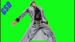 Jojo's Bizarre Adventures (Kujo Jotaro) Green Screens