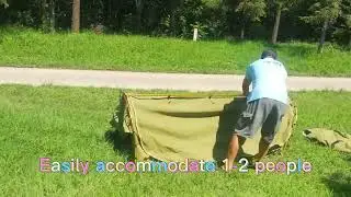 Outdoor camping canvas waterproof swag tent