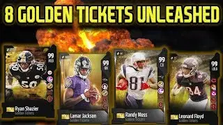 UNLEASHING ALL 8 GOLDEN TICKETS | MADDEN 18 GAME