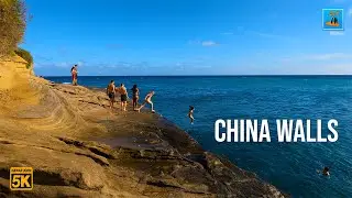 China Walls 🌈 Oahu Southeast ⛱️ Cliff Jump | Surfing | Hawaii Kai 🌴 Hawaii 5K Tour