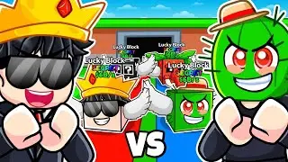 I did CUSTOM LUCKY BLOCK RACE in Steal a Brainrot Roblox