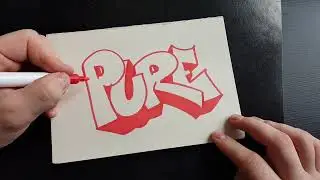 Writing the word PURE