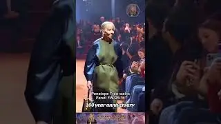 Penelope Tree Shuts Down Fendi  Runway with Iconic Elegance #viral #trending #fashion
