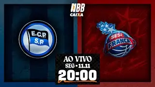 Pinheiros X Sesi Franca | NBB CAIXA 2024/25 | 11/11/2024 | Ao vivo e com imagens - 20h00