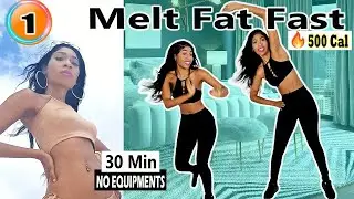 At Home Dancing Hiit workout   No Equipment   Burn 500 Calories