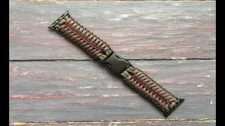 Tutorial Apple Watch band paracord, Как сделать ремешок для Apple watch