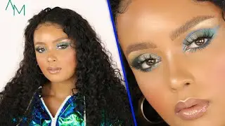 Long JUICY Curls + Editorial Makeup Look (Julia Hair)