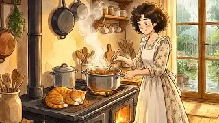 A Cozy Day in the Kitchen 🍳 | Gentle Cooking ASMR | Ghibli Style ASMR