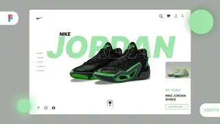 Shoes Landing Page UI Design: Easy Figma Tutorial ✨ [Day 75 of 100-Day Challenge]