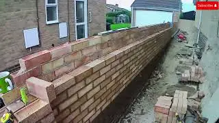 boundary wall build and fencing install start to finish project.